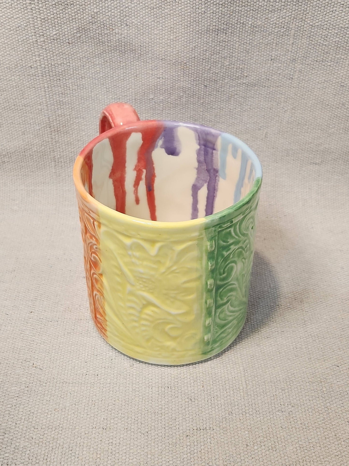 Rainbow 'Leather' Mug