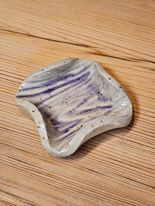 Purple Woodgrain Ashtray